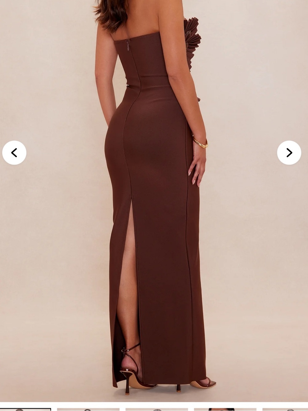 BNWT Fashion nova jade beaded maxi dress - Picture 3 of 12